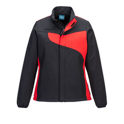 PW278 - Damska kurtka softshell PW2 (2L) - Czarny/Czerwony
