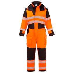 FR516 - Kombinezon zimowy PW3 Modaflame Rain+ Hi-Vis Multi-Norm FR - Pomarańczowy/Czarny