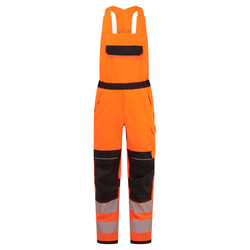 FR453 - Ogrodniczki trudnopalne PW3 Modaflame Work Multi-Norm - Pomarańczowy/Czarny